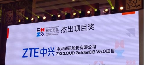 中興通訊GoldenDB榮膺2020年P(guān)MI中國項(xiàng)目管理大獎(jiǎng)，通訊產(chǎn)品研發(fā)再創(chuàng)佳績(jī)